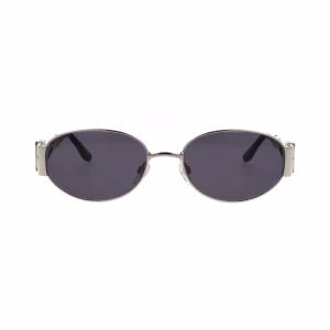 Óculos de sol Iceberg de metal prateado com lentes cinza