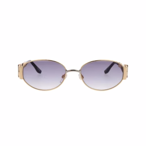 Óculos de sol Iceberg em metal dourado com lentes degradê cinza